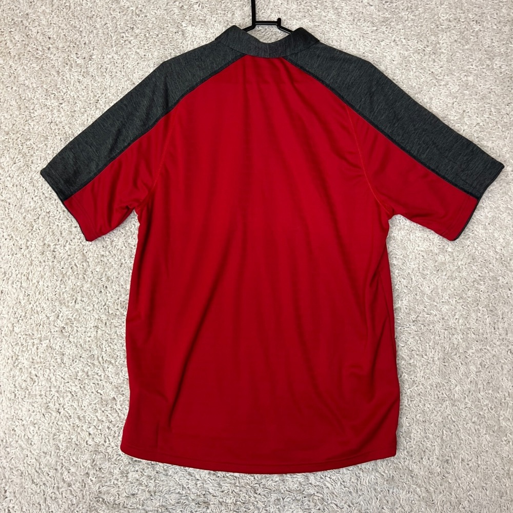 NC State Wolfpack Polo Shirt Mens Size Large Red Adidas Preppy College NCAA - Picture 9 of 11